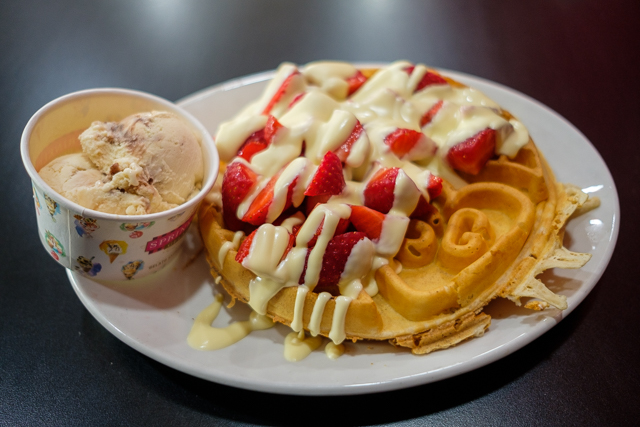 Strawberry waffle